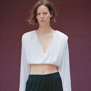 ZARA LONGSLEEVE CROP TOP